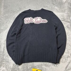 VTG 90s Pink Ladies College V Neck Knit Sweater Cherokee‎ Womens Size M